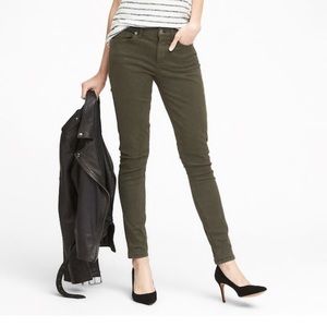 Topshop high waisted green denim jeans